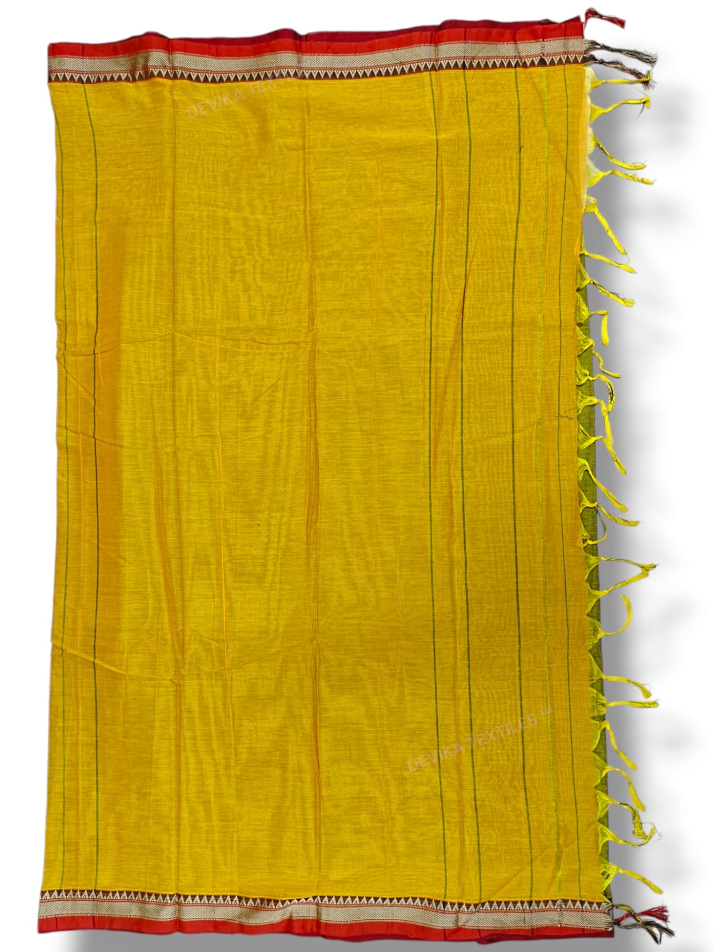 Ashwini Mehandi Green Narayanpeth Pure cotton saree with Running blouse piece (Same as saree)