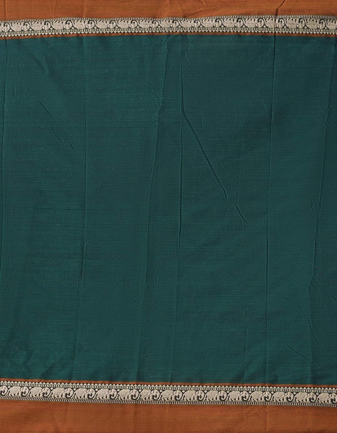 Pure Handloom Narayanpet Cotton Saree With Blouse Piece And Tassels From The Weavers Of Andhra Pradesh(Green+Free Size) For Women