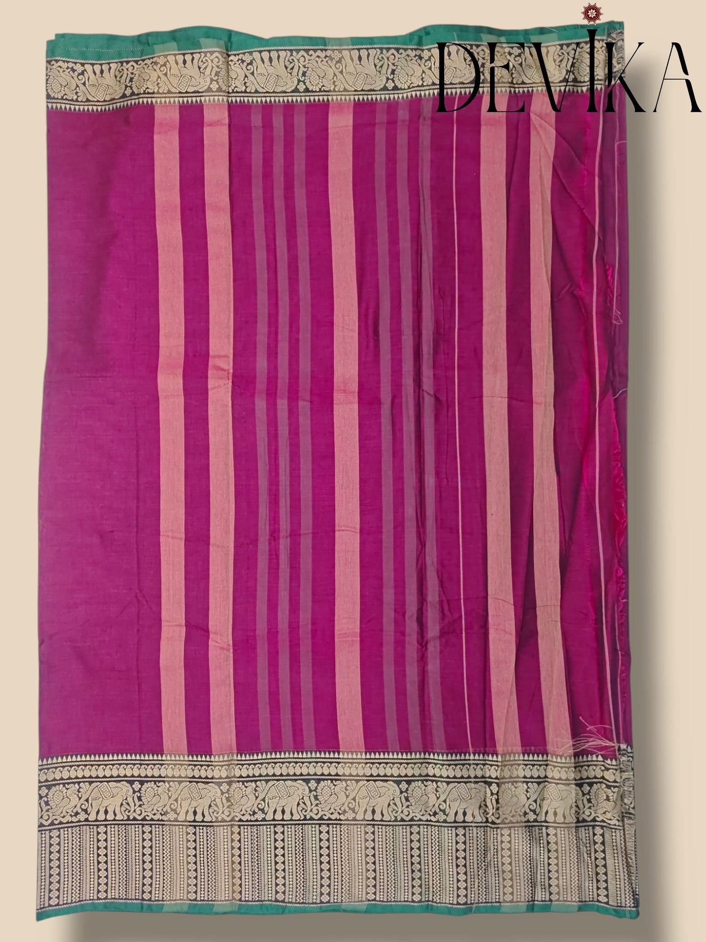 Gopika Magenta Narayanpet Pure cotton saree