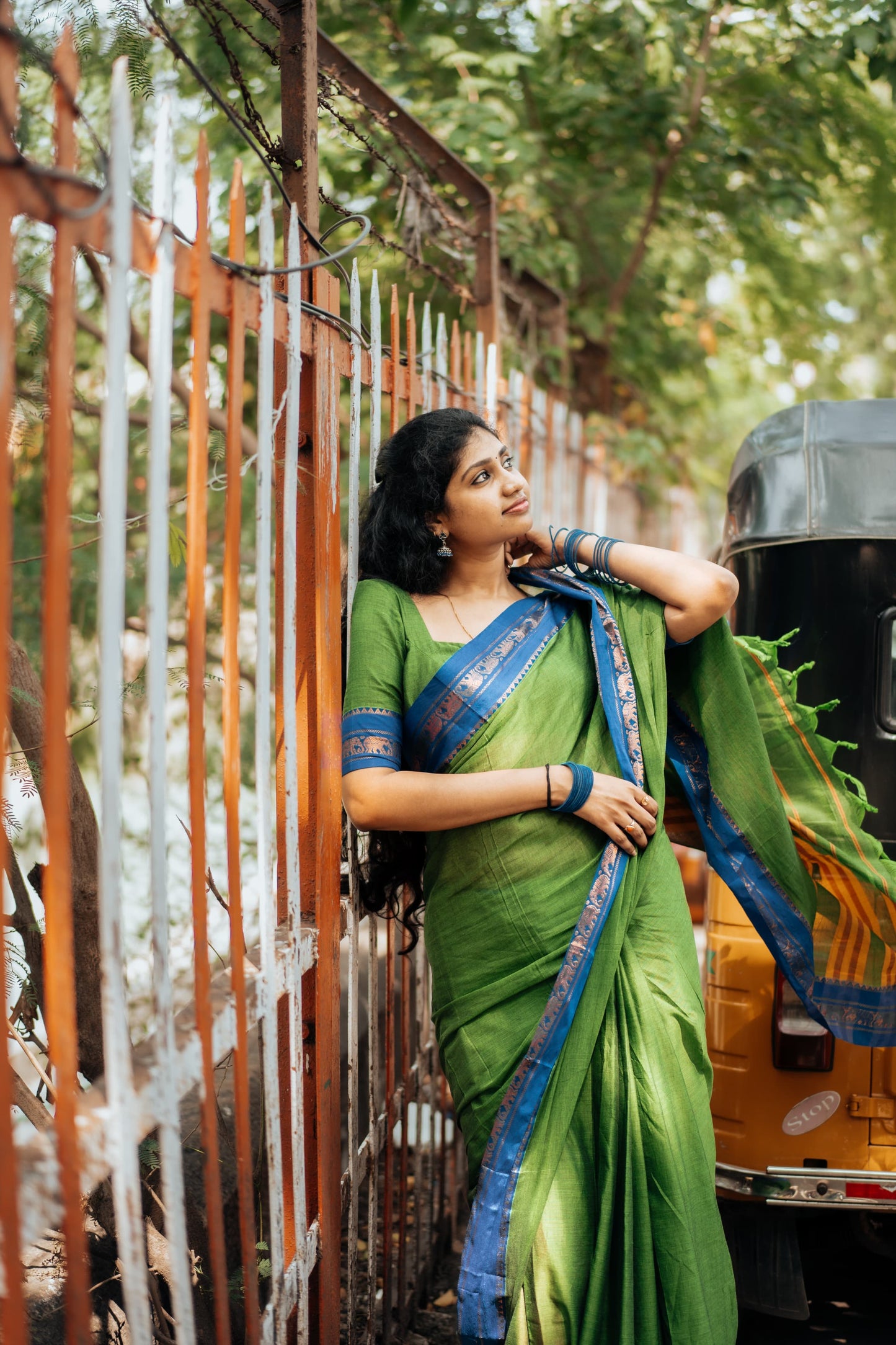 Green Anupama Narayanpet Pure cotton saree