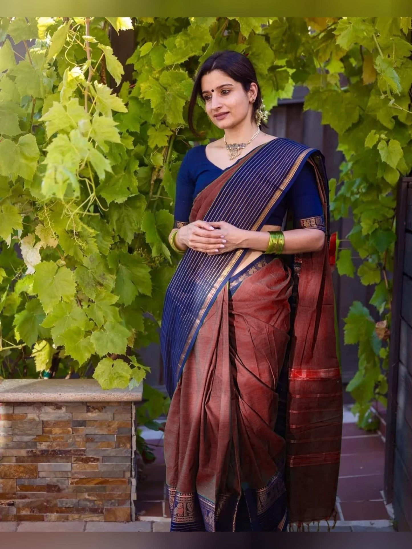 Maroon Aradhana Narayanapet Pure Cotton saree