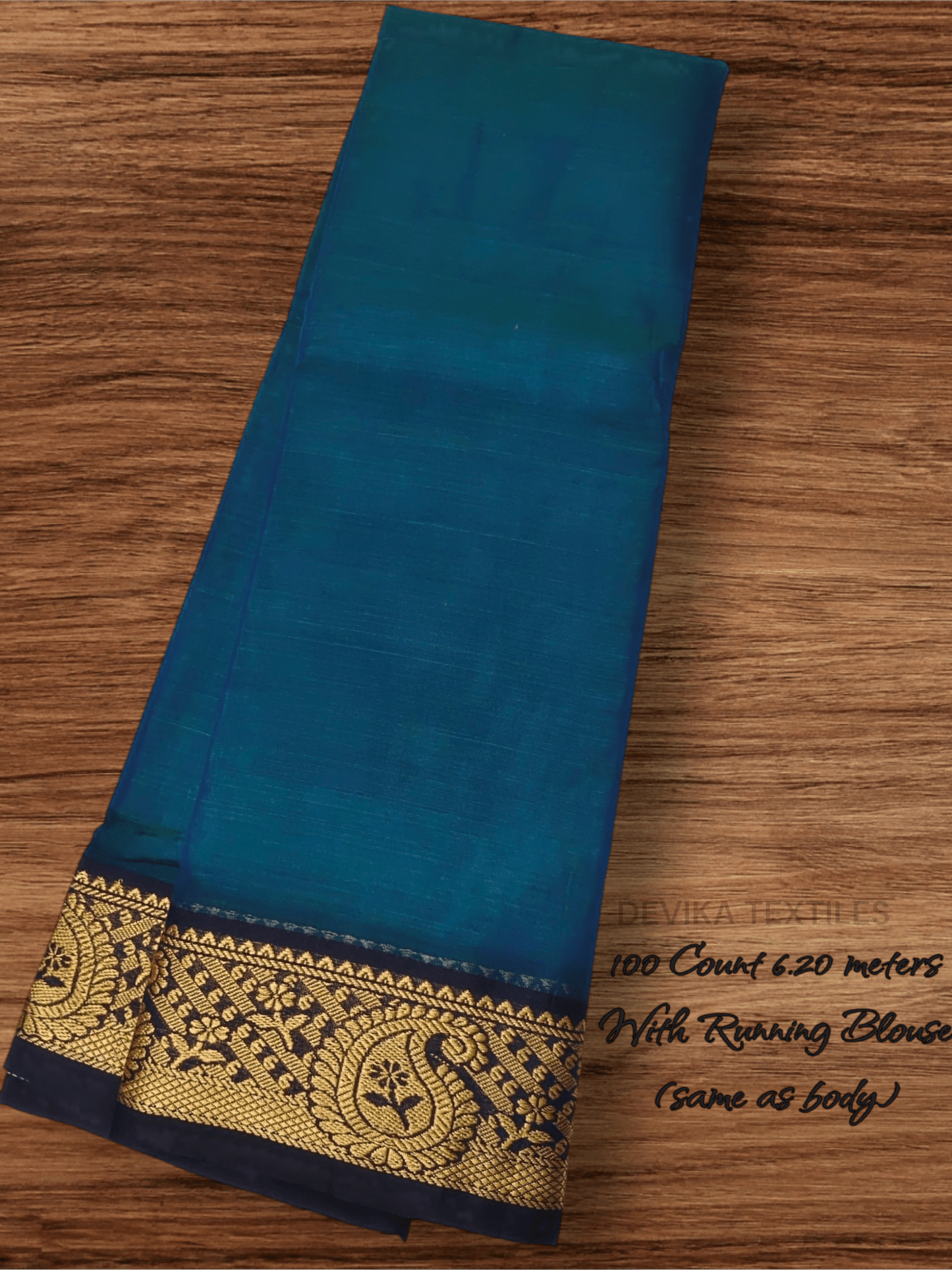 RAMA GREEN Narayanpet Pure Cotton saree with Running Blouse (Same as saree)