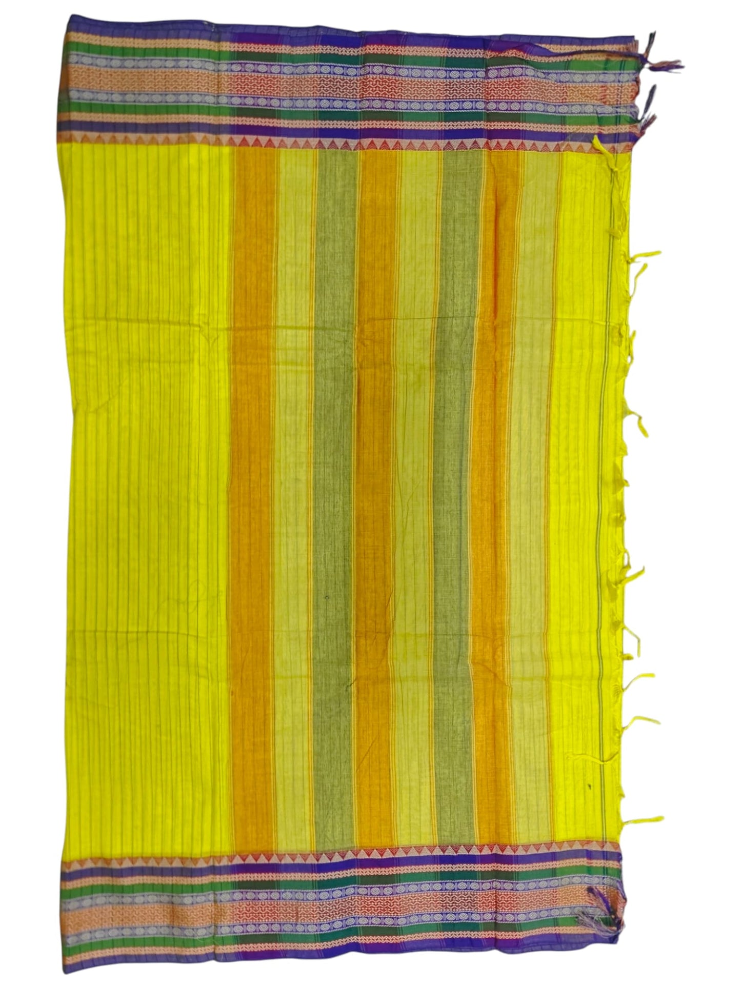 Yellow Anuradha Narayanapet Pure Cotton saree