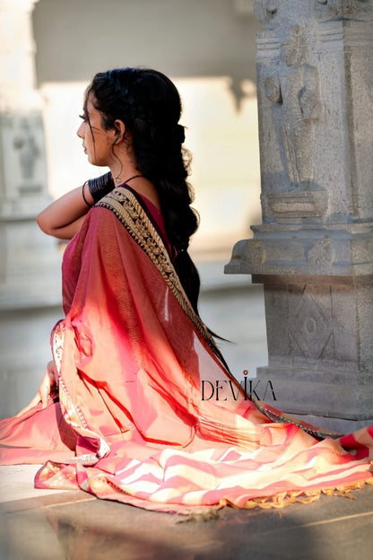 Anupama Brick Red Narayanpet Pure Cotton saree