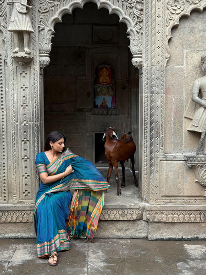 Anuradha Rama Green Narayanpet Pure cotton saree
