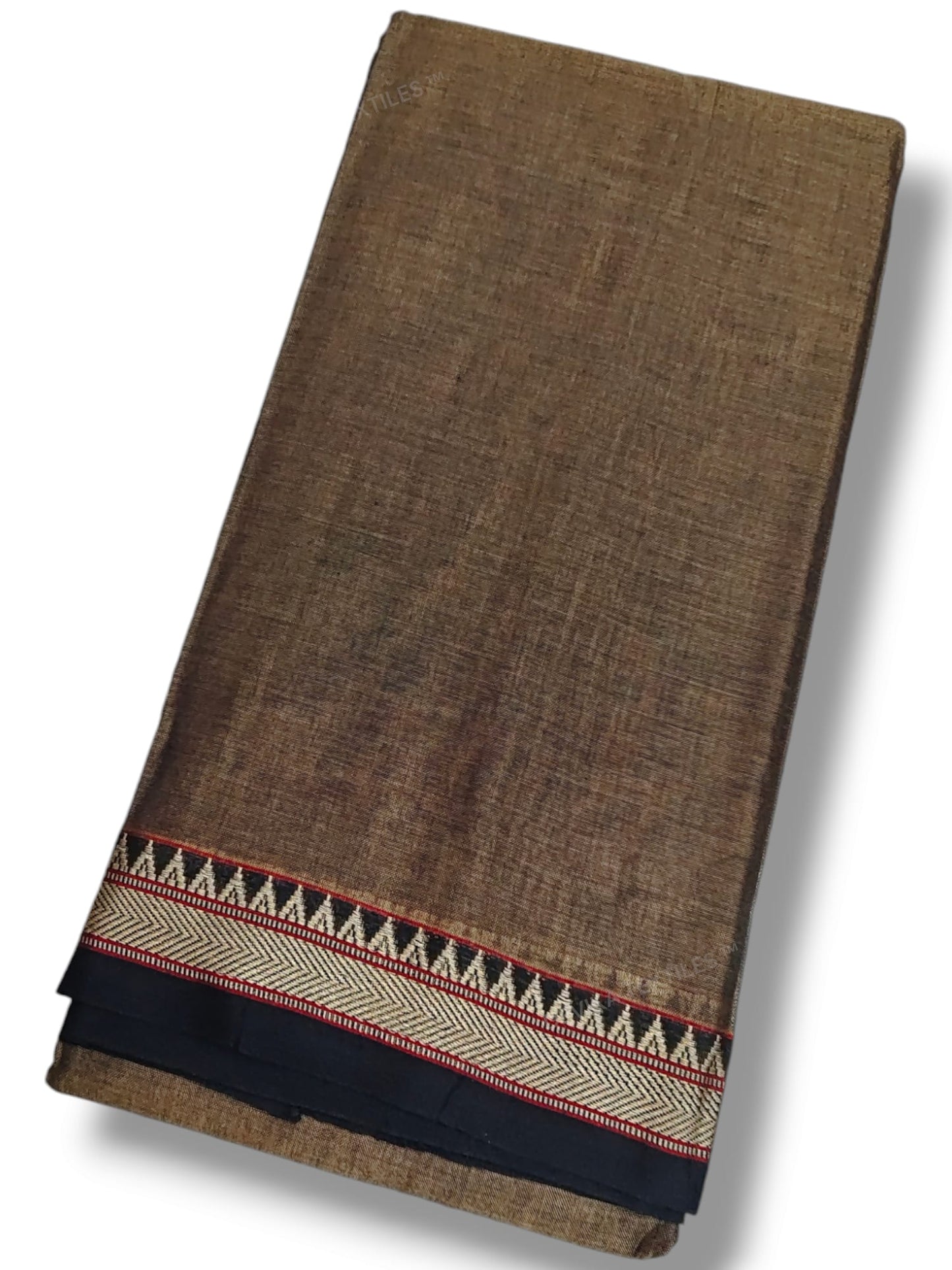 Ashwini Biege  Narayanpeth Pure cotton saree with Running blouse piece (Same as saree)