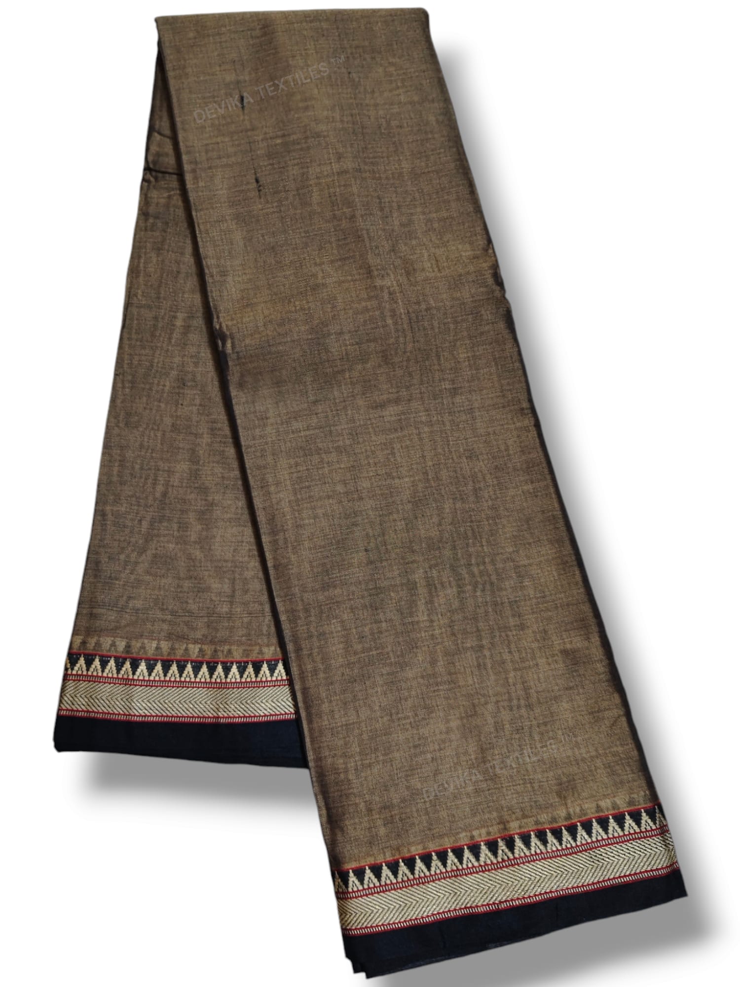 Ashwini Biege  Narayanpeth Pure cotton saree with Running blouse piece (Same as saree)