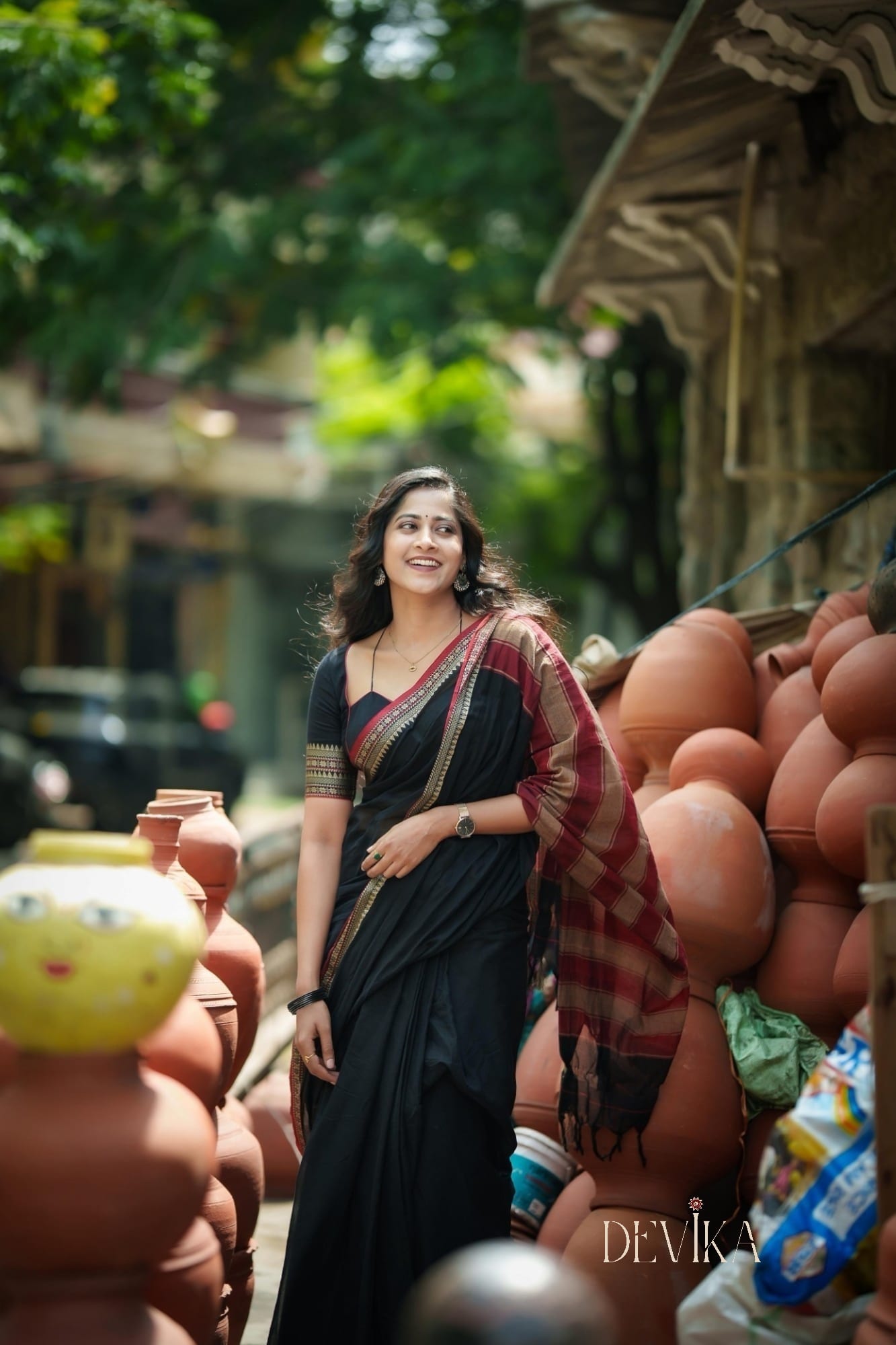 Black Gouthami Narayanapet Pure Cotton saree
