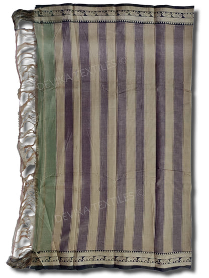 Brick Red elephant thread border narayanpet cotton sarees with running blouse piece