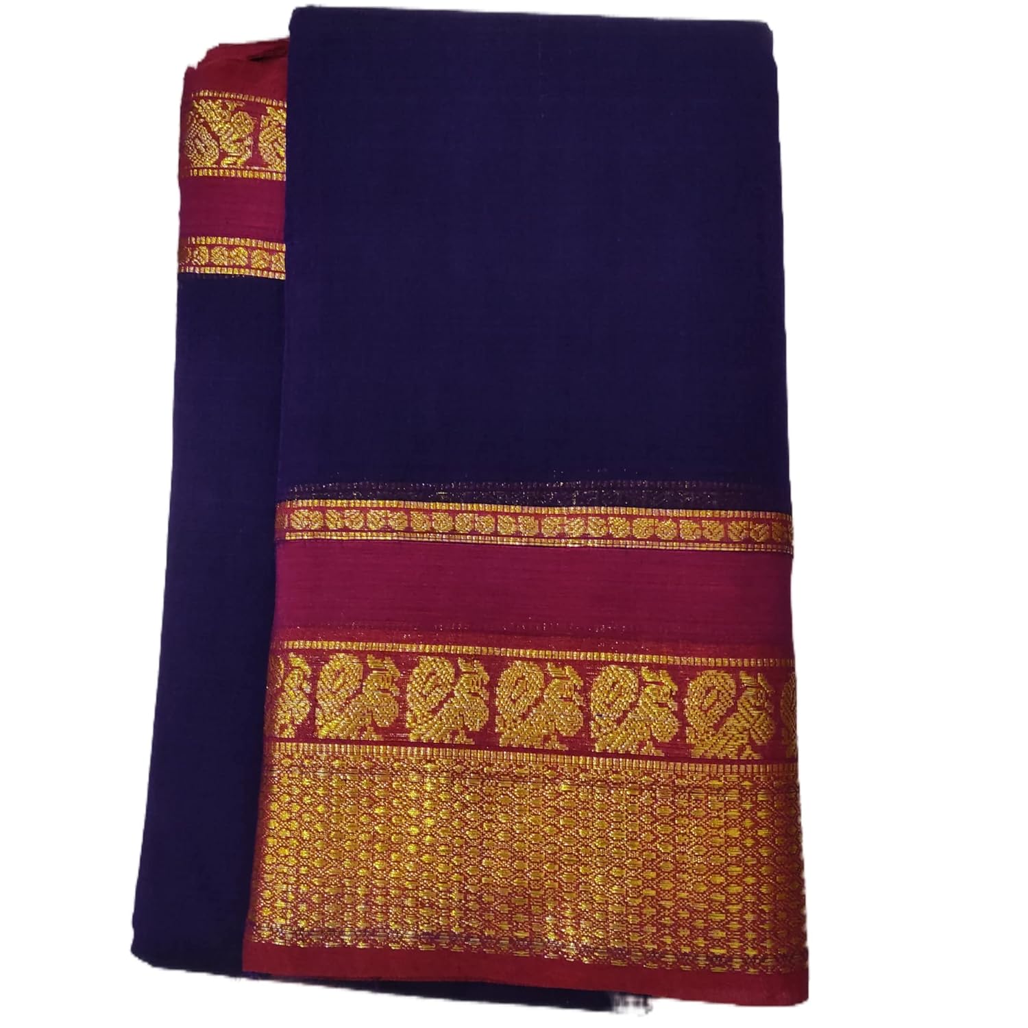 Pure Cotton Handloom Narayanpet Saree With Running Blouse Piece For Women
