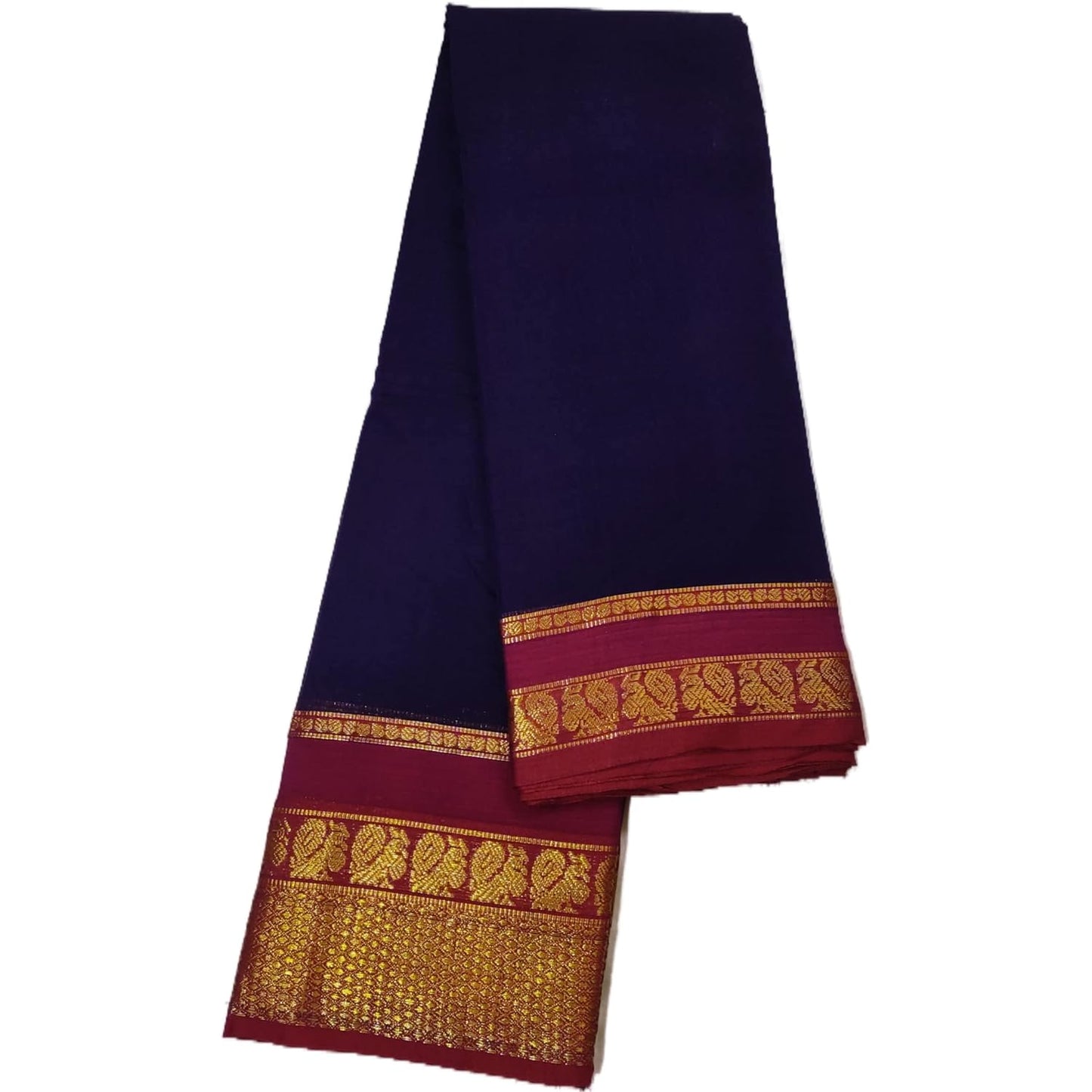 Pure Cotton Handloom Narayanpet Saree With Running Blouse Piece For Women