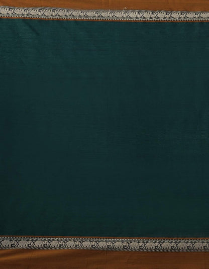 Pure Handloom Narayanpet Cotton Saree With Blouse Piece And Tassels From The Weavers Of Andhra Pradesh (Green+Free Size) For Women