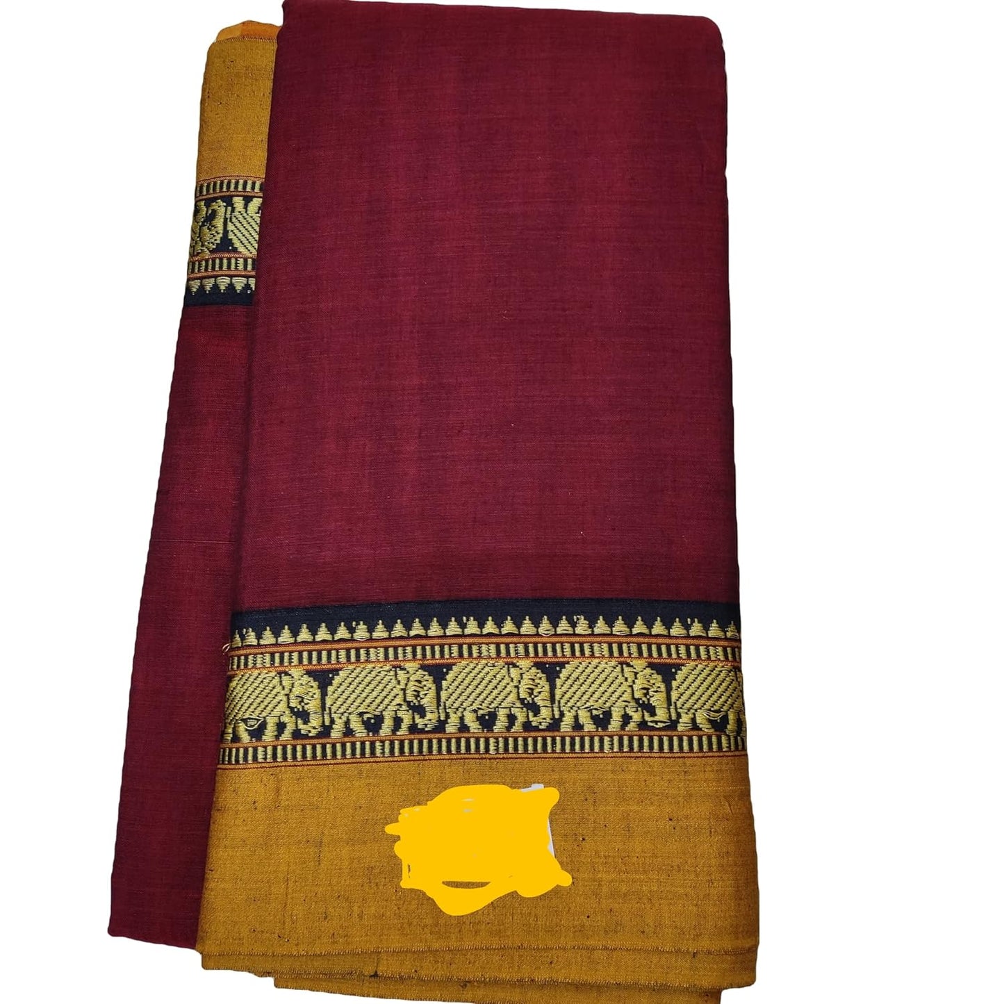 Narayanpet Single Elephant Pure Handloom Cotton Saree (Ananda) For Women