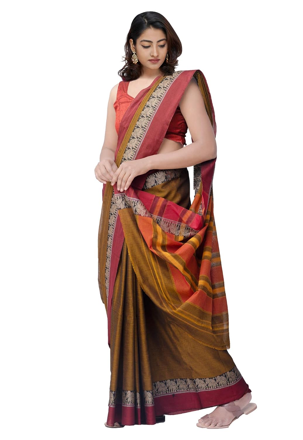 Handloom Narayanpet Cotton Saree For Women