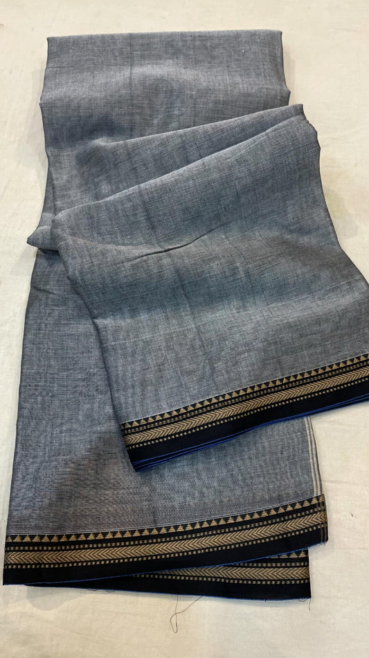 Grey Ashwini Narayanapet Pure Cotton saree