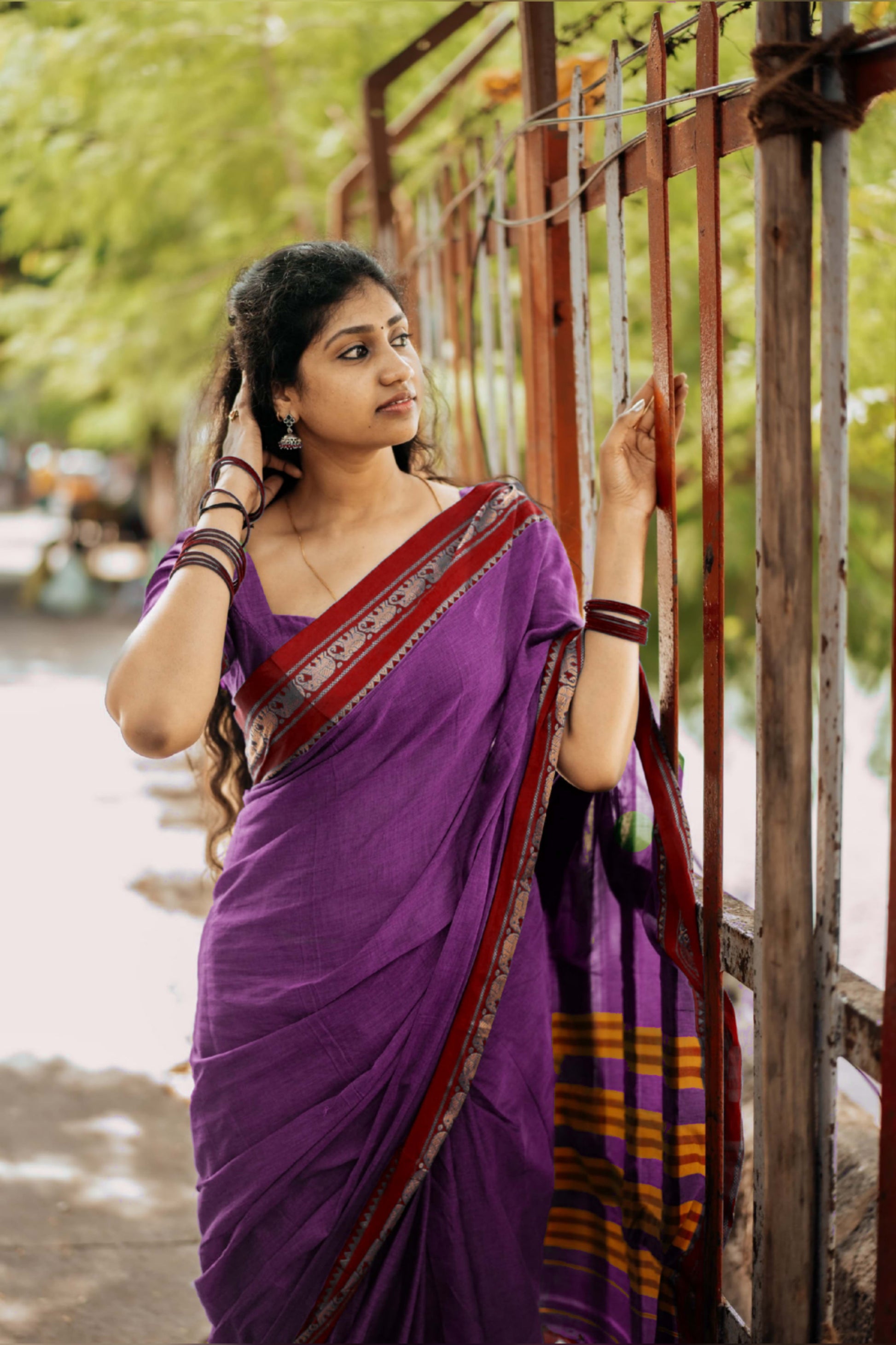 Levender Narayanapet Pure Cotton saree