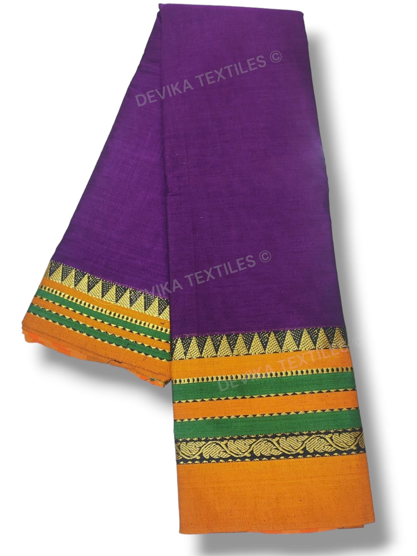 Magenta Shweta Narayanpeth Pure Cotton Saree With Running blouse piece