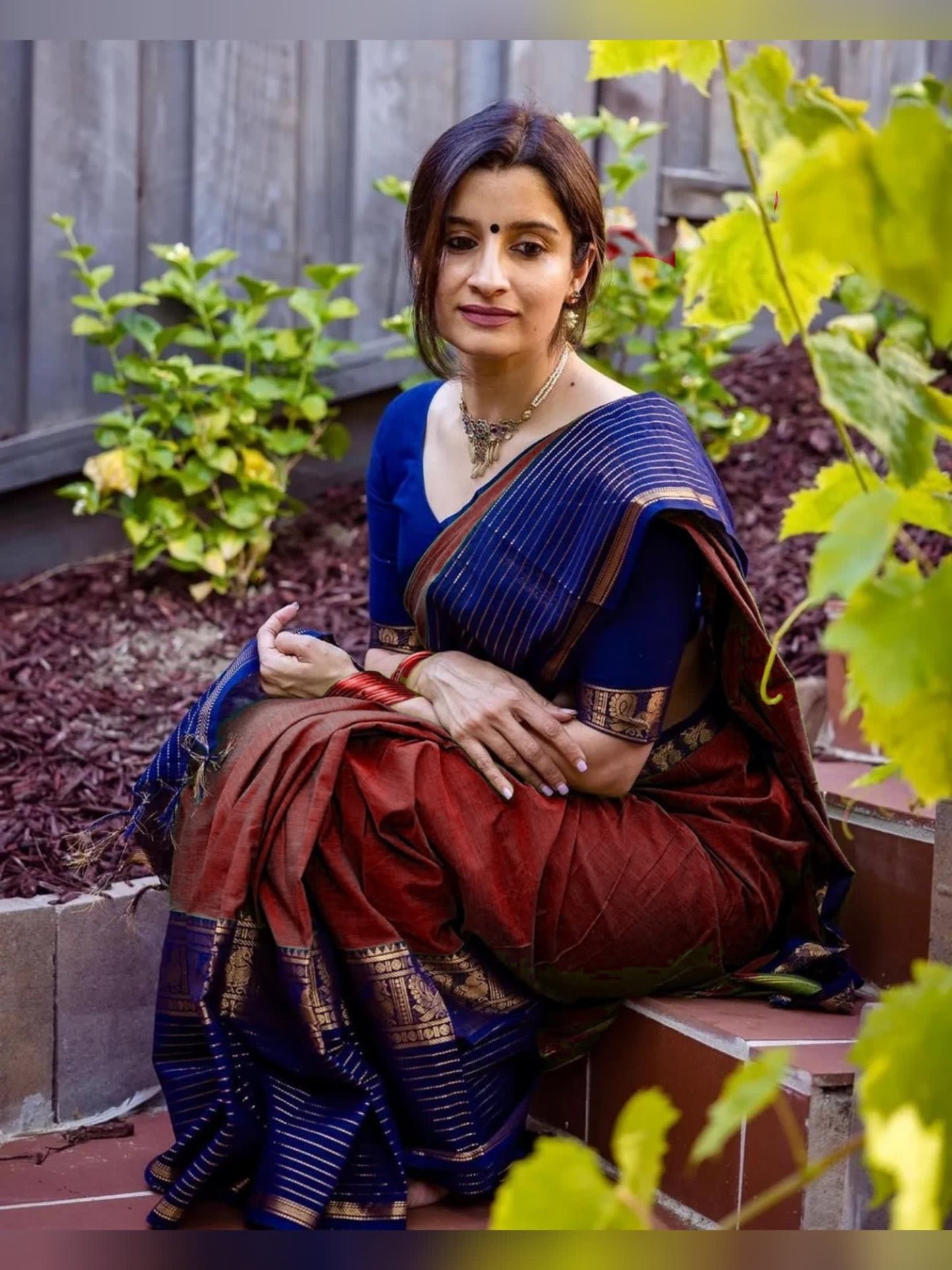 Maroon Aradhana Narayanapet Pure Cotton saree