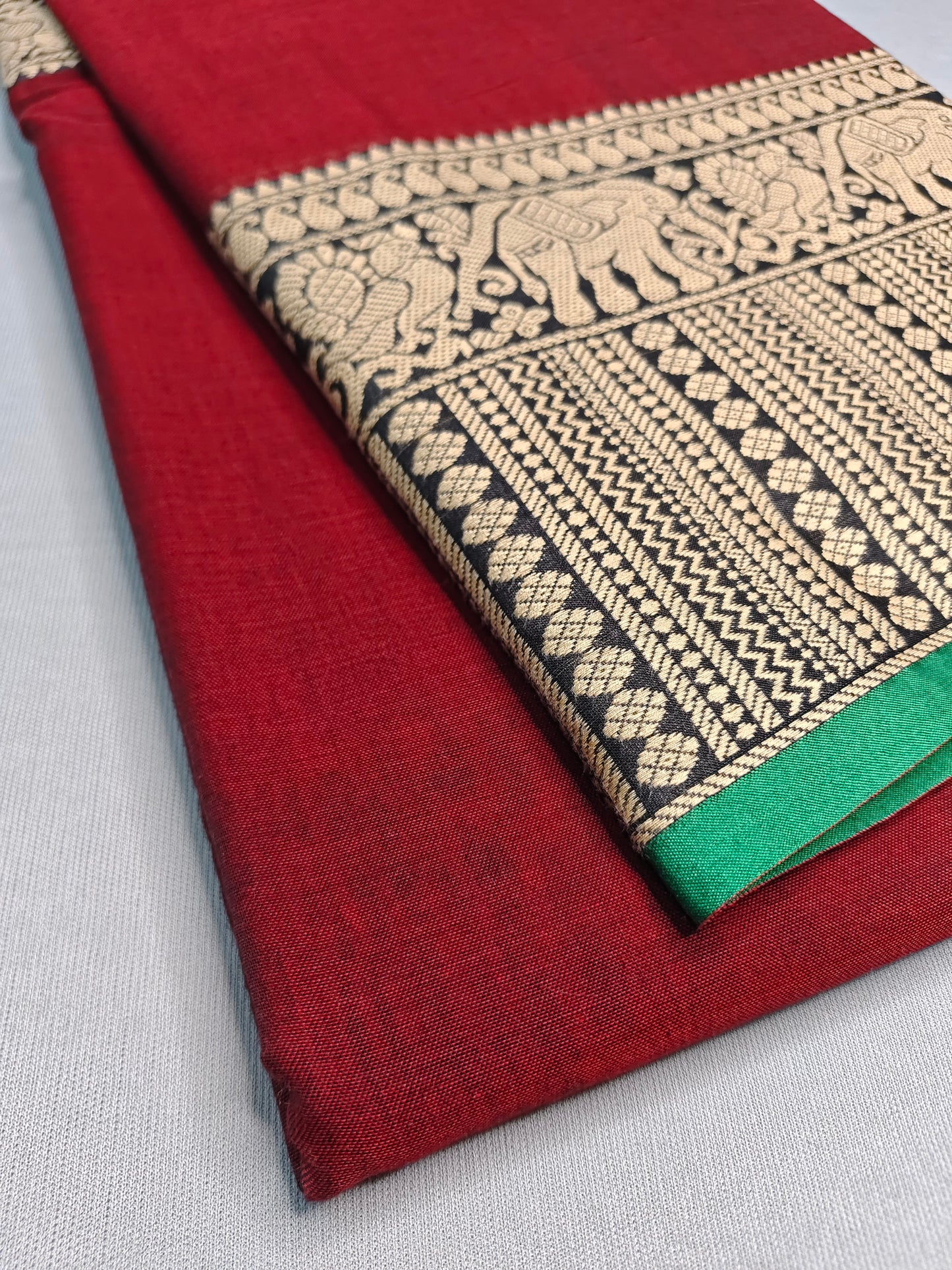 Maroon Gopika Narayanapet Pure Cotton saree