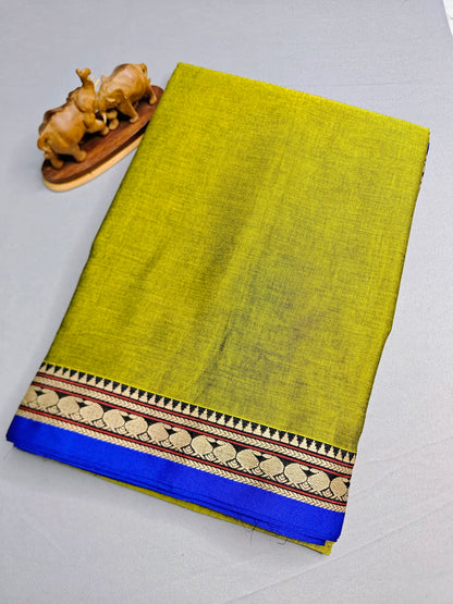 Mehandi Green Mayuri Exclusive Devika Cotton saree