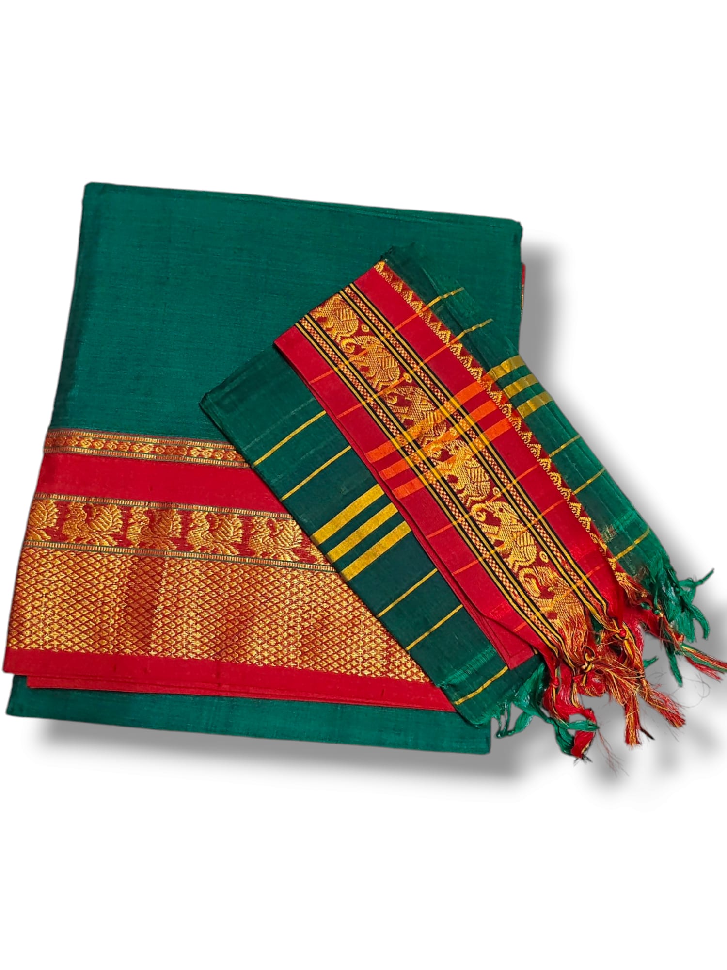 Narayanpet Pure Cotton Unstitched Dress Meterial 4.5 meters of fabric with 2.5 meters dupatta