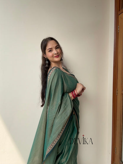 Pista Green Shradha Narayanapet Pure Cotton saree