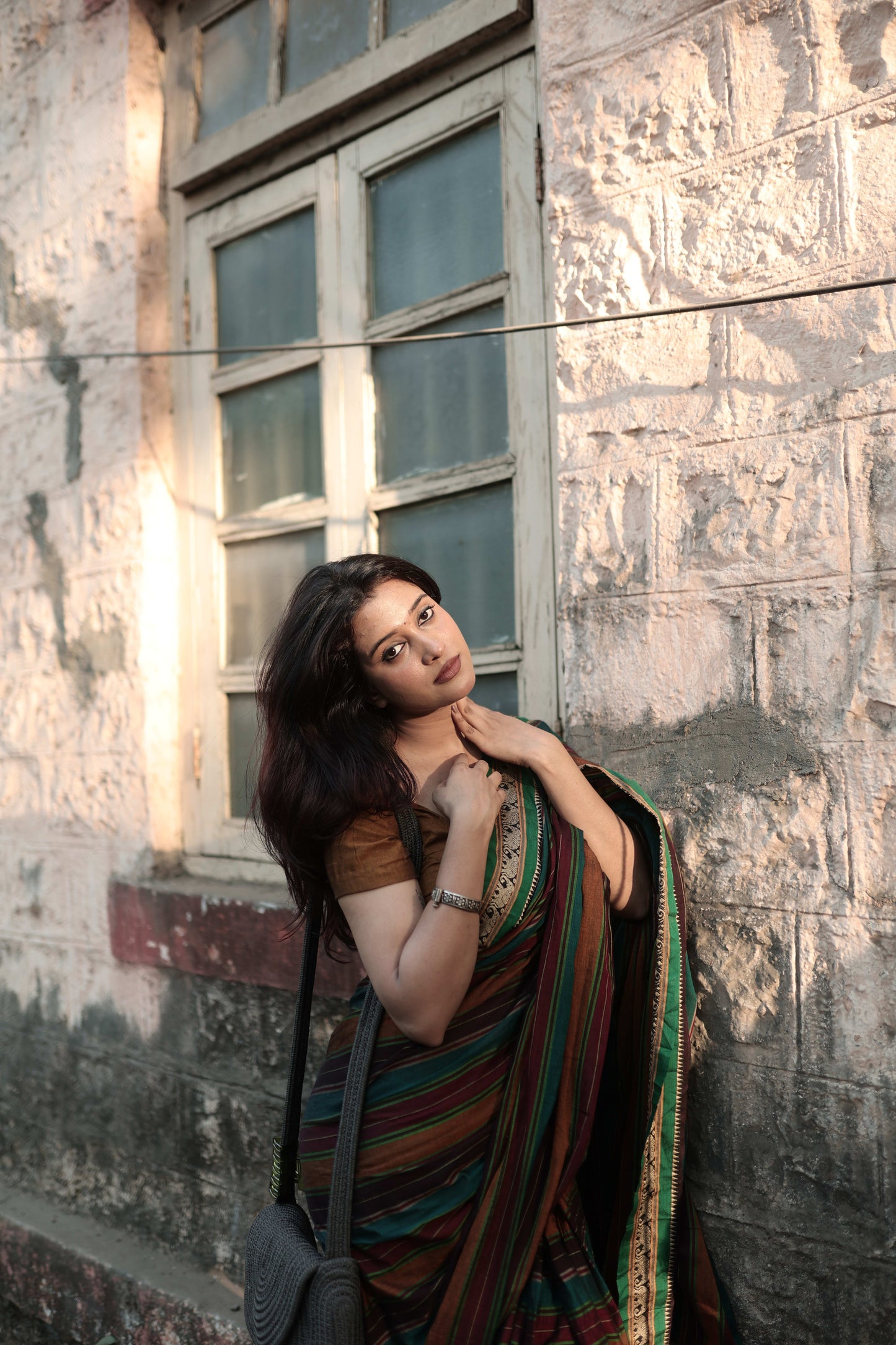 Radhika Multi colored Narayanpet Pure cotton saree