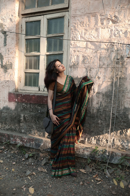 Radhika Multi colored Narayanpet Pure cotton saree