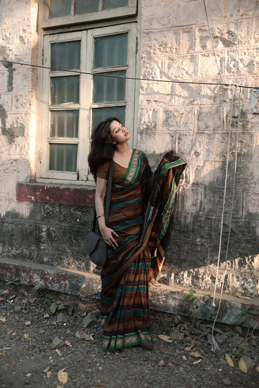 Radhika Multi colored Narayanpet Pure cotton saree