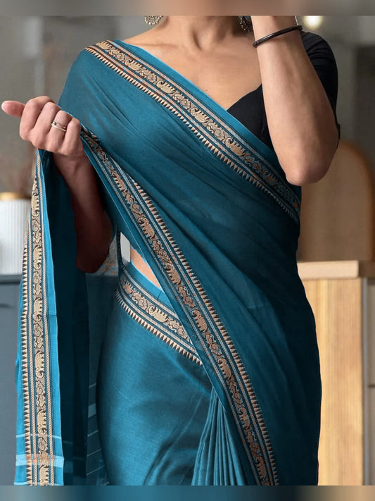 Ragini Rama Green  Narayanpet Cotton saree