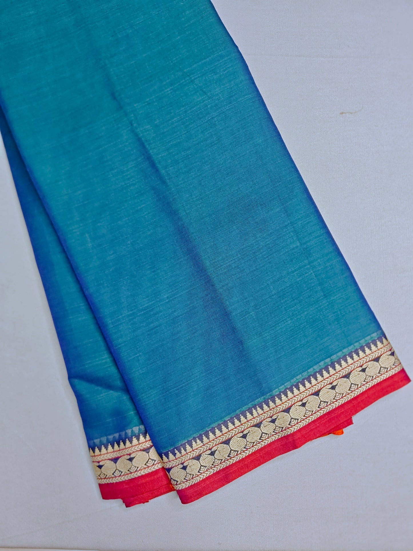 Rama Blue Mayuri Exclusive Devika Cotton Saree