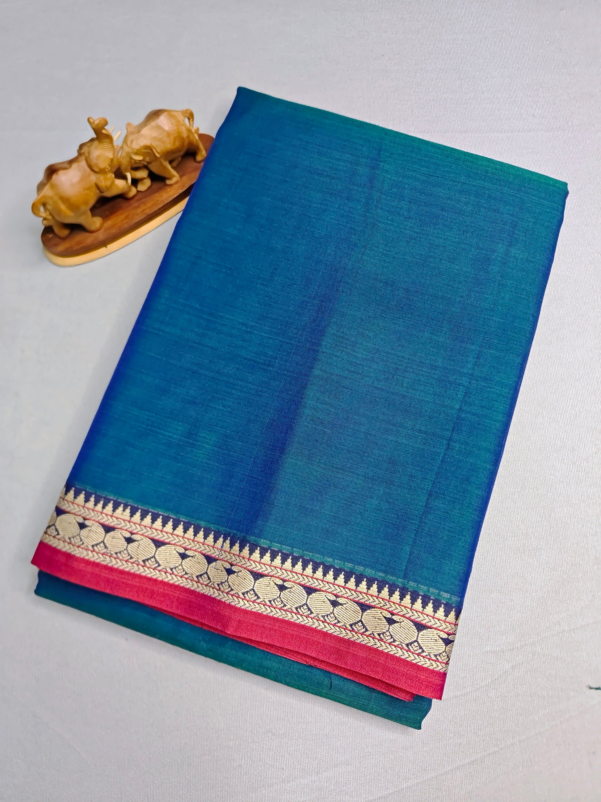 Rama Blue Mayuri Exclusive Devika Cotton Saree