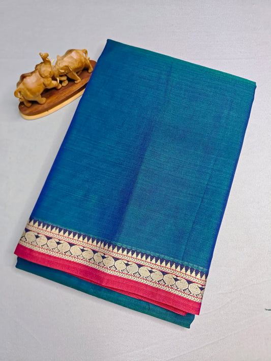 Rama Blue Mayuri Exclusive Devika Cotton Saree