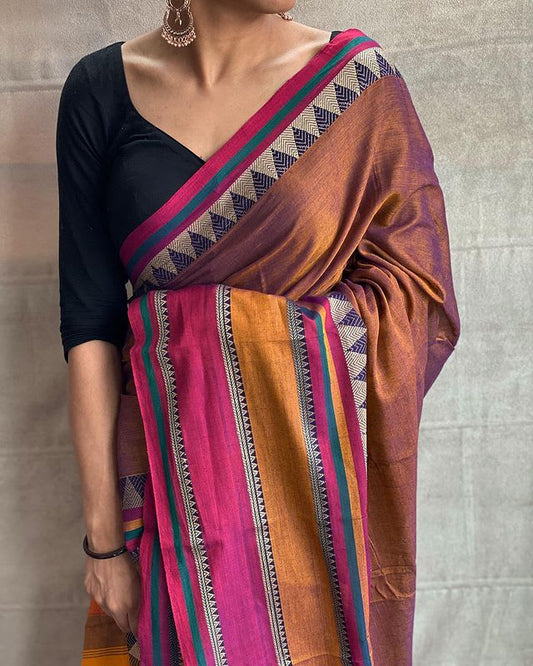 Rangoli Narayanpet Pure cotton saree
