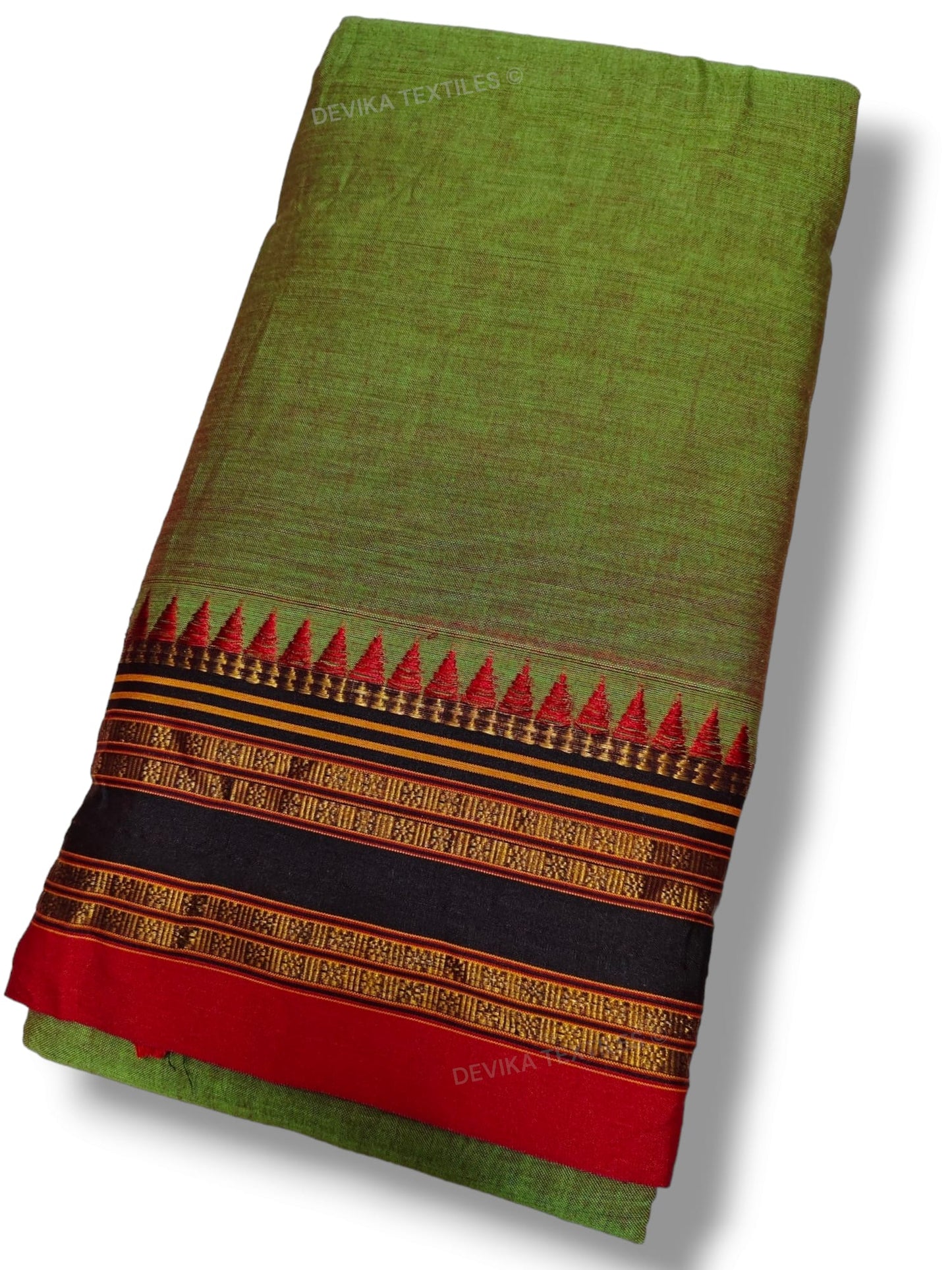 Seaweed Green Sanvi (Narayanapet Pure Cotton saree )