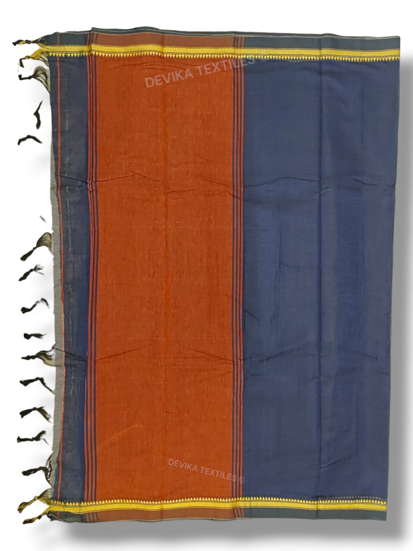 Voilet Ashwini Pure cotton Narayanpeth handloom  saree with running blouse piece