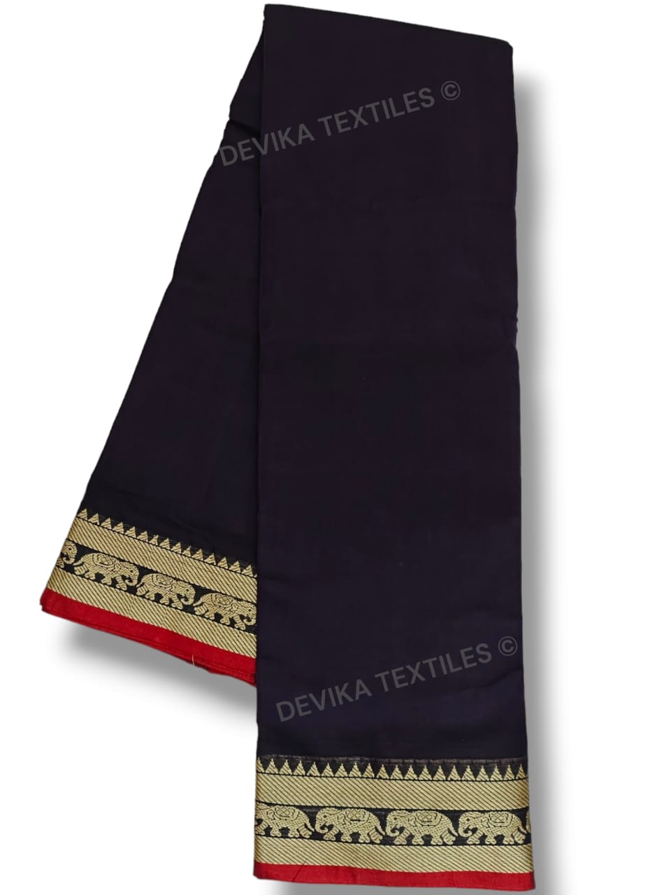 Voilet Narayanpeth Pure Handloom Cottton Saree With Running Blouse Piece(Same as saree)