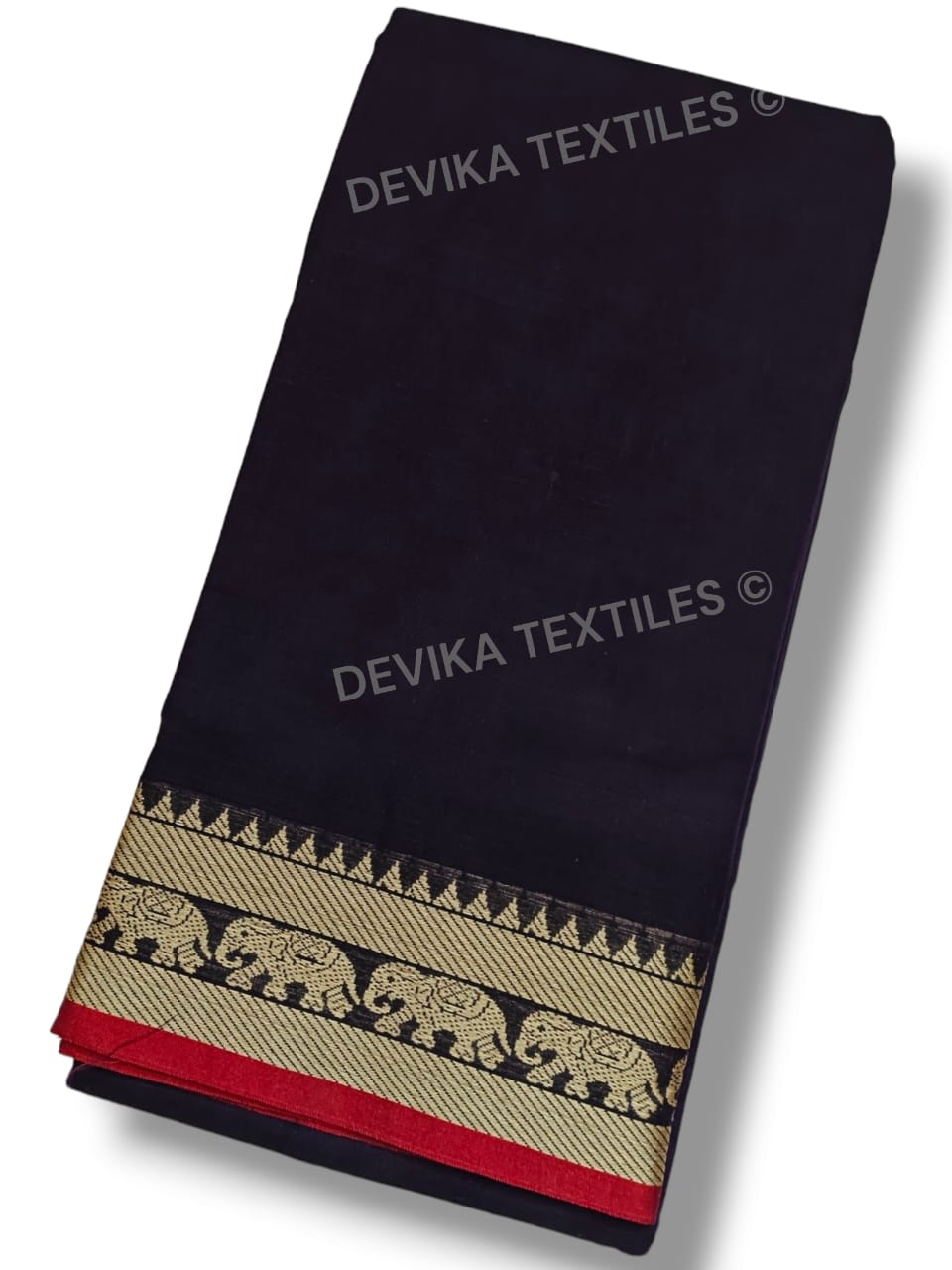 Voilet Narayanpeth Pure Handloom Cottton Saree With Running Blouse Piece(Same as saree)