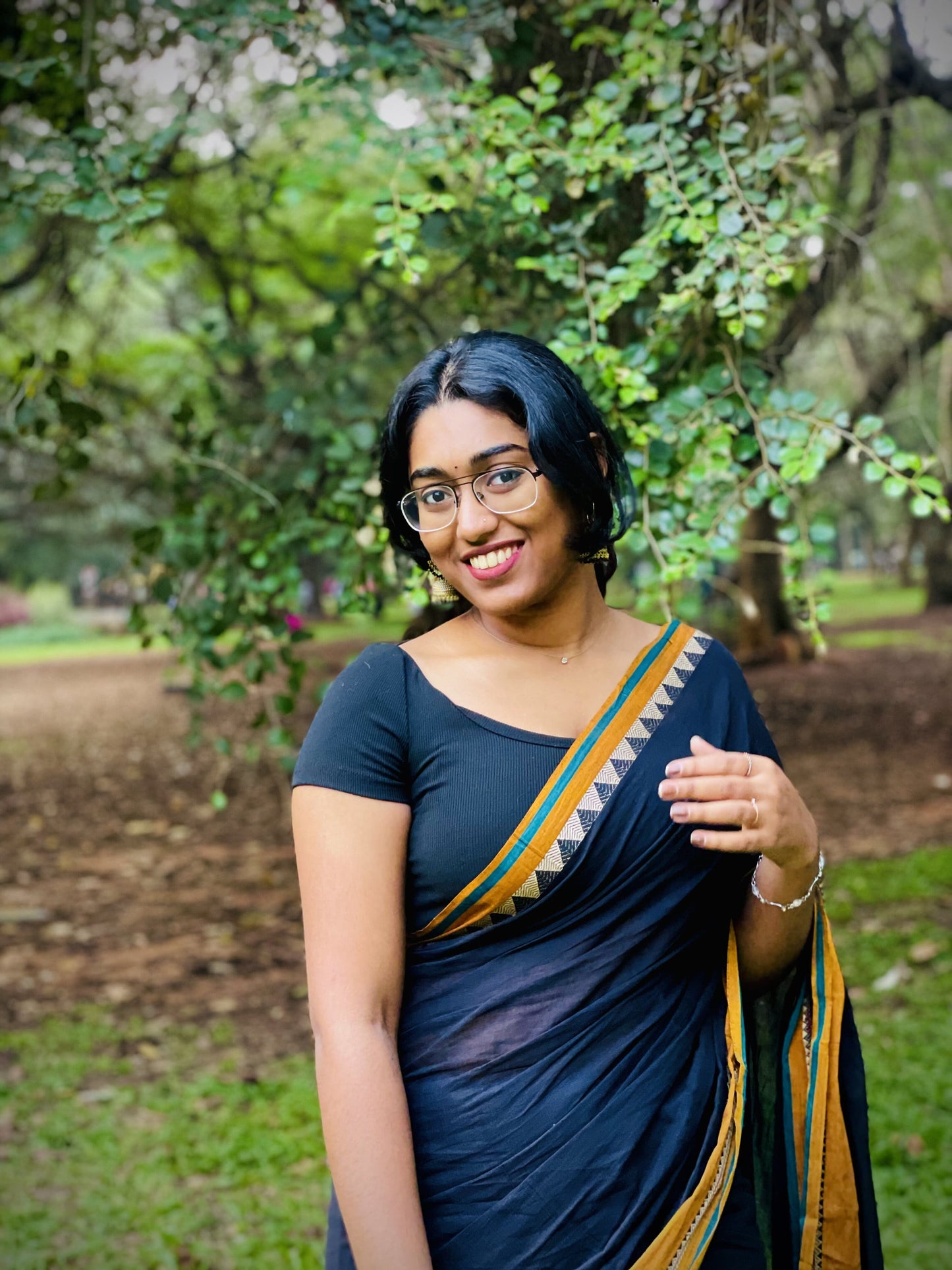 black Rangoli Narayanpet Pure Cotton Saree