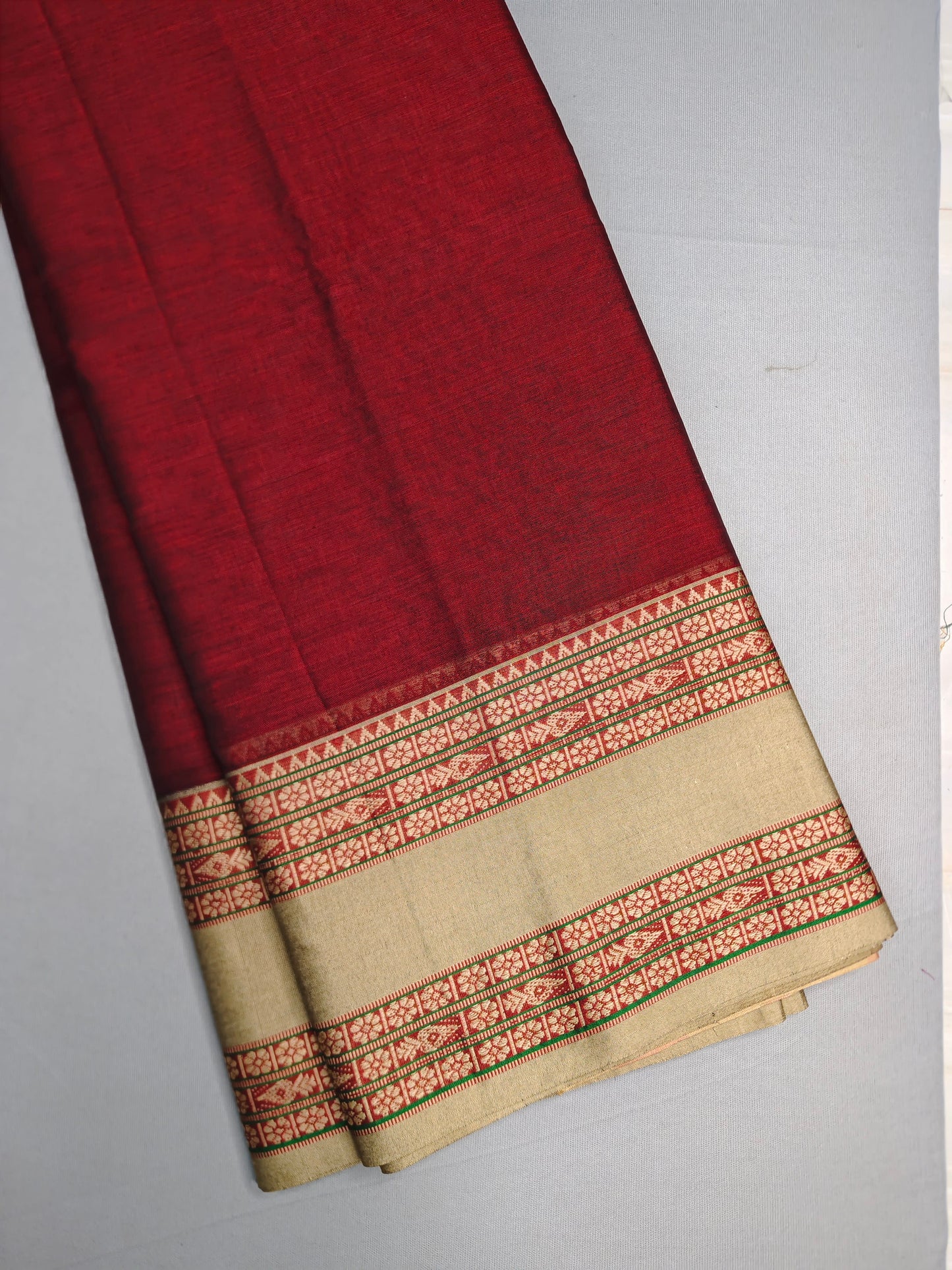 Maroon Exclusive Narayanapet Pure Cotton saree