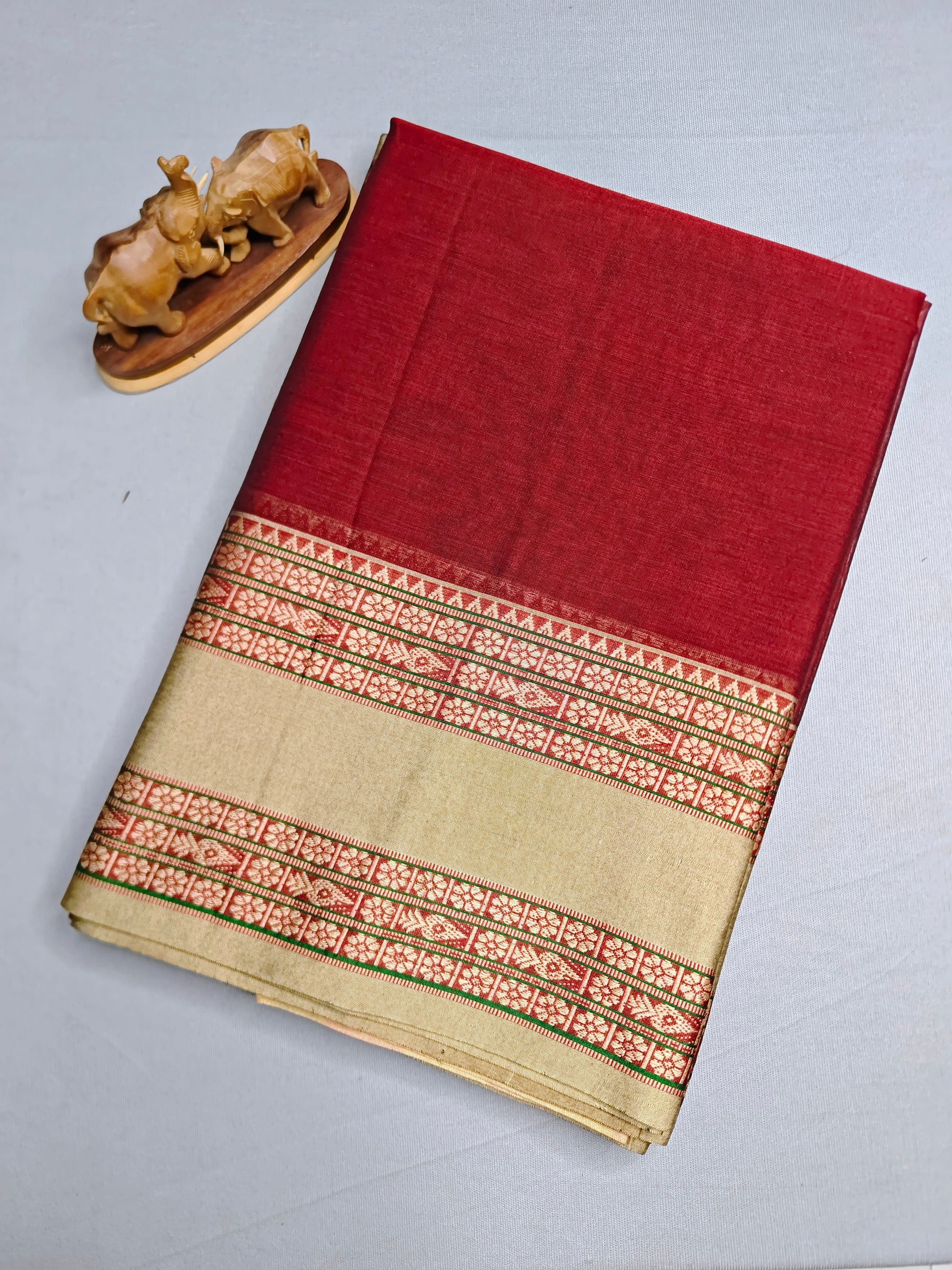 Maroon Exclusive Narayanapet Pure Cotton saree