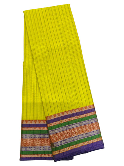 Yellow Anuradha Narayanapet Pure Cotton saree