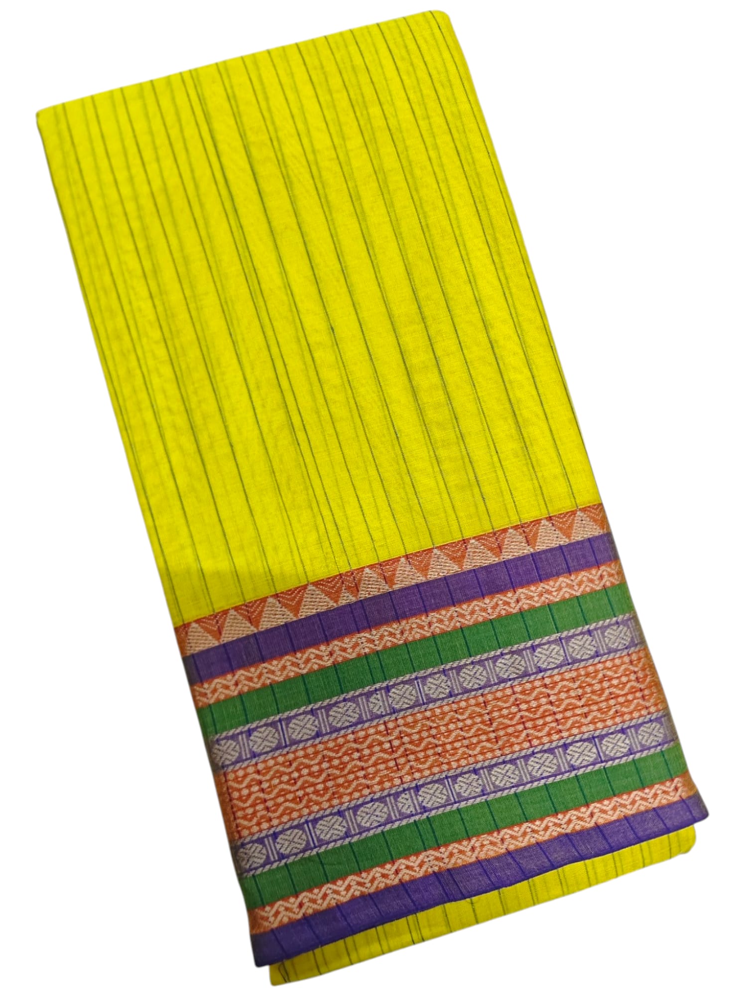 Yellow Anuradha Narayanapet Pure Cotton saree